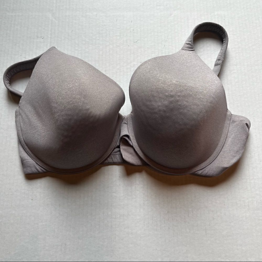 Ambrielle Bra Gray 40DD underwire padded full figure everday full coverage
